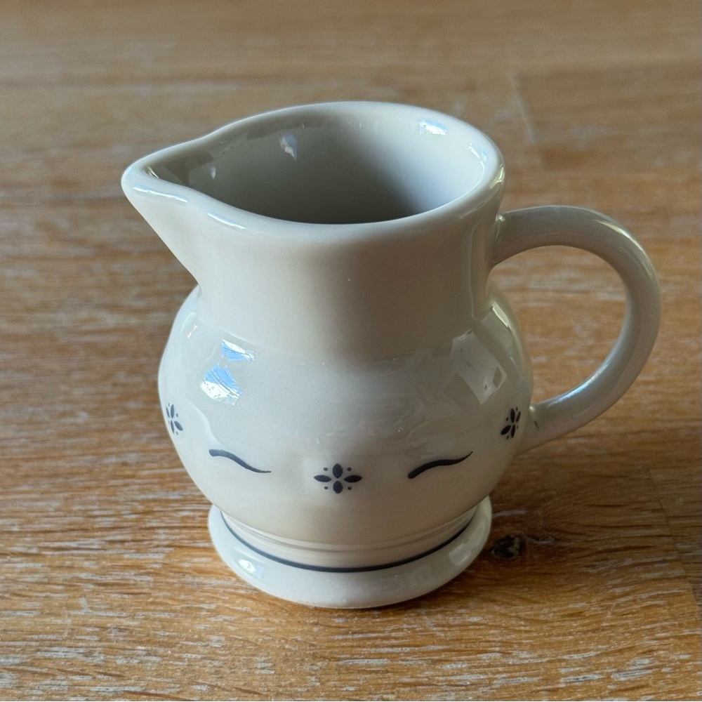 Longaberger Woven Traditions Mini Pitcher - Blue Heritage Pattern